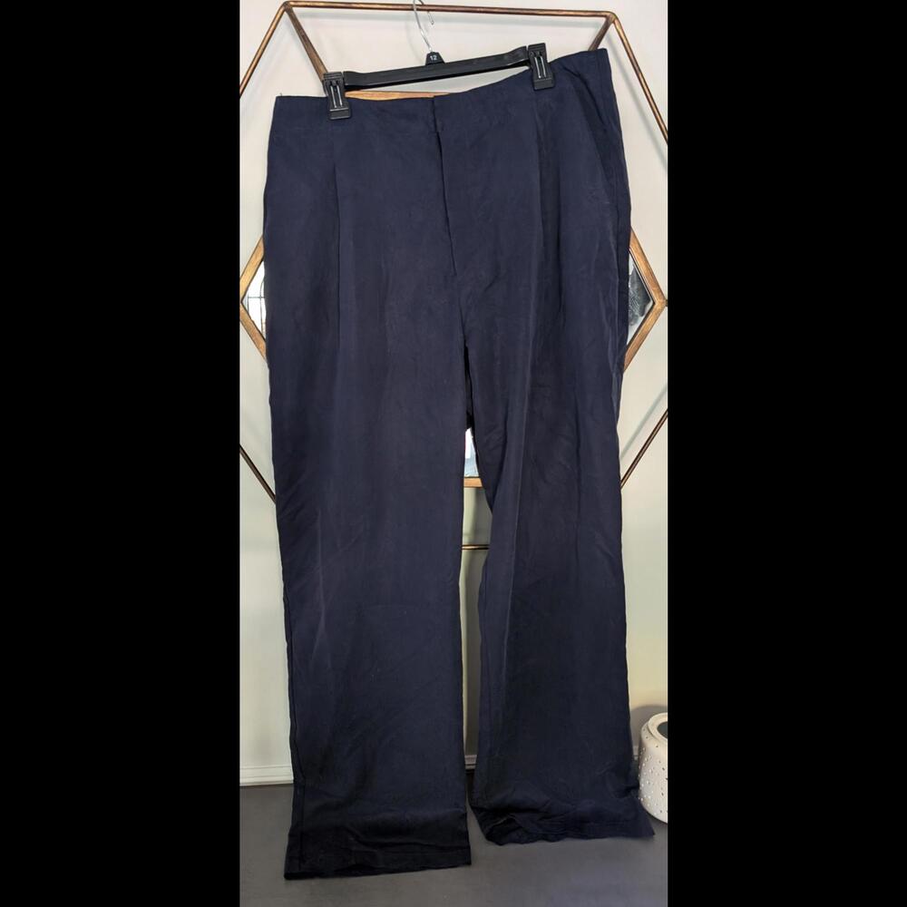 Gap Navy Pleated Trouser Pants, size 16T